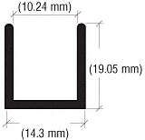 U-skinne sæt 8 mm U-skinne sæt 8 mm