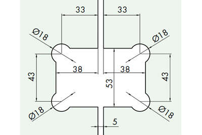 DQ380 hængsel DQ380 hængsel